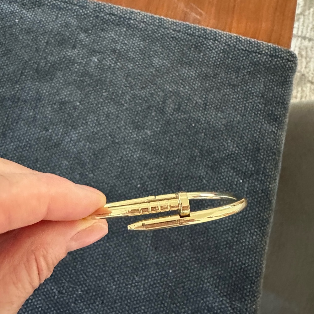 Gold Nail Design Bracelet